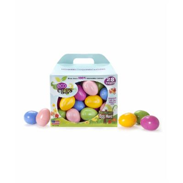 Eco Eggs - Easter Eggs Plant Based - Case of 8 - 28 CT