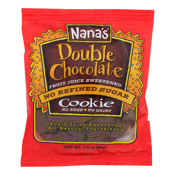 Nana's Cookie - Cookie Double Chocolate - Case of 12 - 3.2 OZ