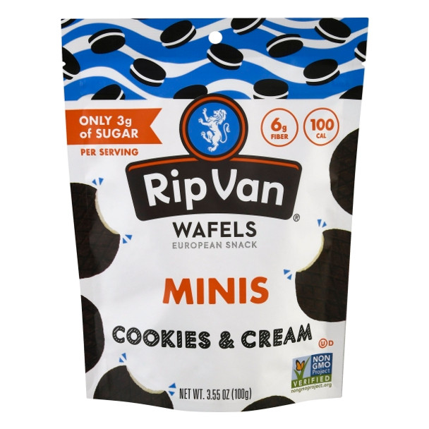 Rip Vanilla Wafels - Wafel Ckies&crm Mini Ls - Case of 6 - 3.55 OZ