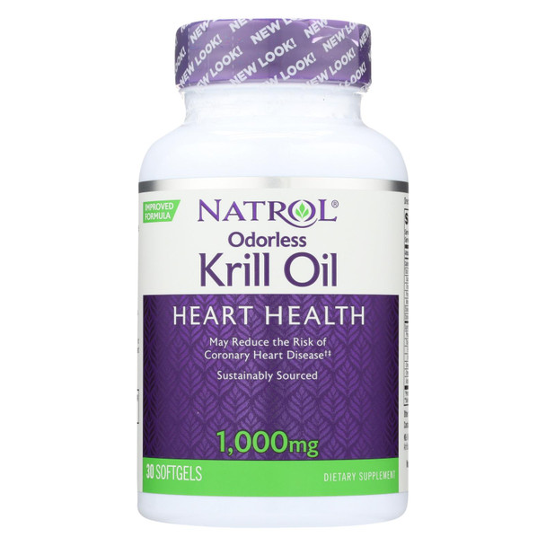 Natrol - Krill Oil Odorless 1000mg - 1 Each - 30 CT