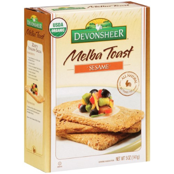 Devonsheer - Melba Toast Sesame Fat Free - Case of 12 - 5 OZ