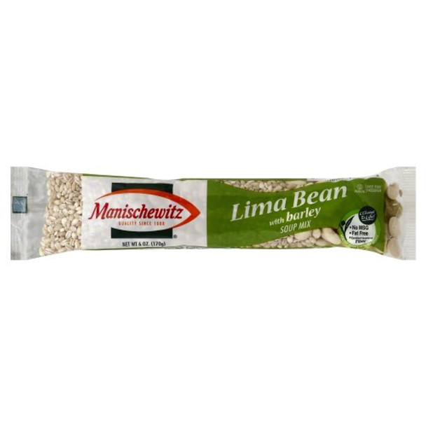 Manischewitz Soup Mix, Lima Bean With Barley - Case of 24 - 6 OZ