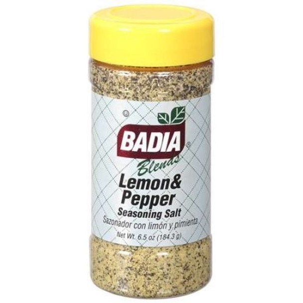 Badia Spices Lemon Pepper, Lemon - Case of 6 - 6.5 OZ