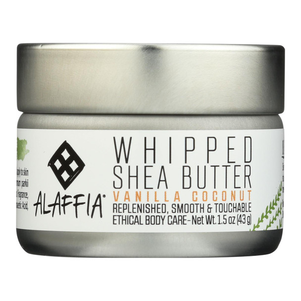 Alaffia Vanilla Coconut Whipped Shea Butter - 1 Each - 1.5 OZ
