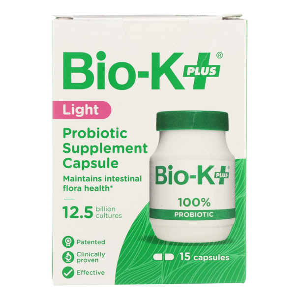 Bio-K Plus Light Gluten-Free Probiotic Supplement Capsules  - 1 Each - 15 CAP