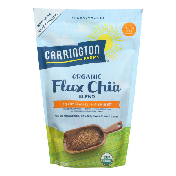 Carrington Farms Organic Flax Chia Blend  - 1 Each - 12 OZ