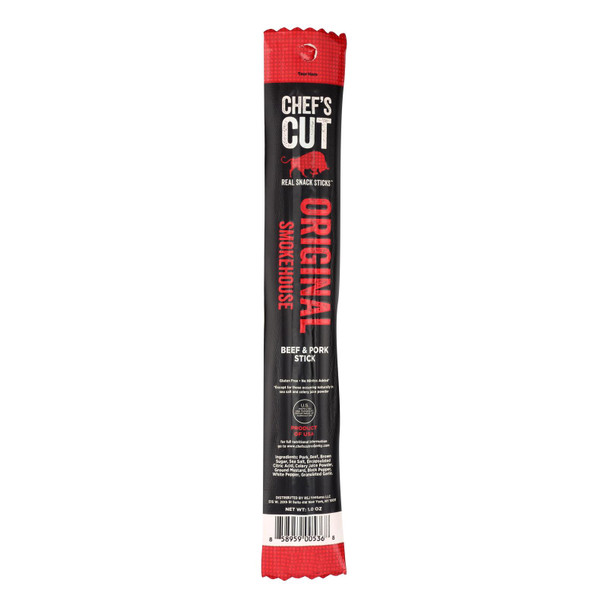 Chef's Cut - Snack Stick Original Smkhouse - Case of 48-1 OZ