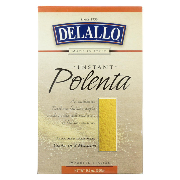 Delallo Instant Polenta  - Case of 12 - 9.2 OZ