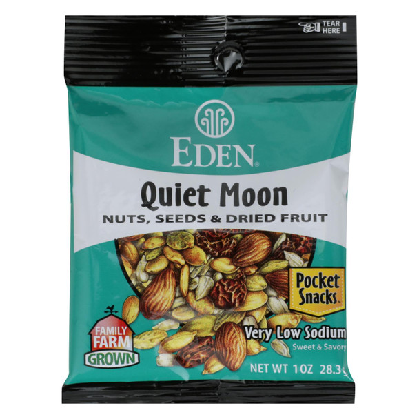 Eden Quiet Moon Nuts, Seeds & Dried Fruit  - Case of 12 - 1 OZ