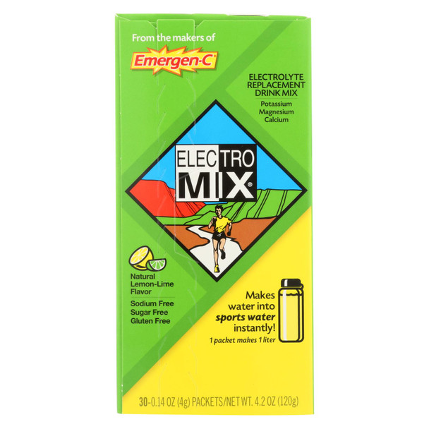 Emergen-C Electro Mix Potassium, Magnesium, Calcium Electrolyte Replacement Drink Mix  - 1 Each - 30 PKT