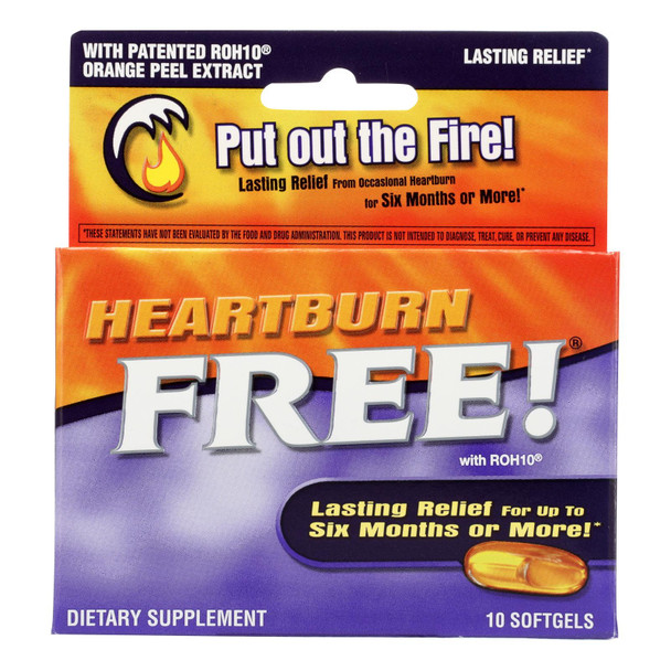 Enzymatic Therapy Heartburn Free With Roh10 Dietary Supplement  - 1 Each - 10 SGEL