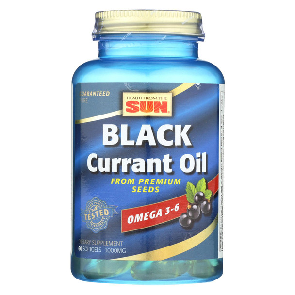 Health From The Sun Black Currant Oil Dietary Supplement - 1 Each - 60 SGEL