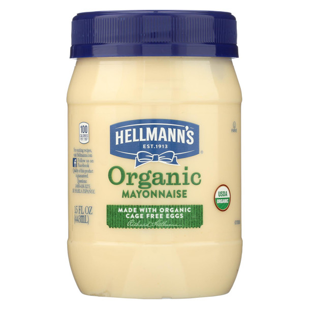 Hellman's Organic Mayonnaise  - Case of 6 - 15 FZ