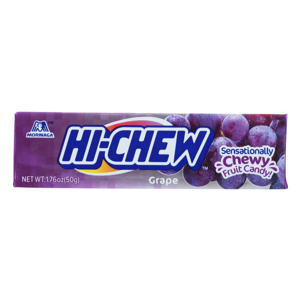 Hi-Chew Grape Candy  - Case of 15 - 1.76 OZ
