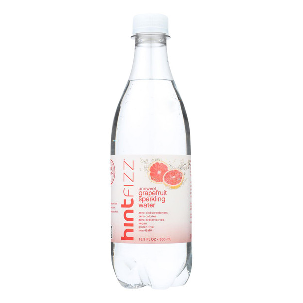 Hint Fizz Sparkling Water, Grapefruit  - Case of 12 - 16.9 FZ