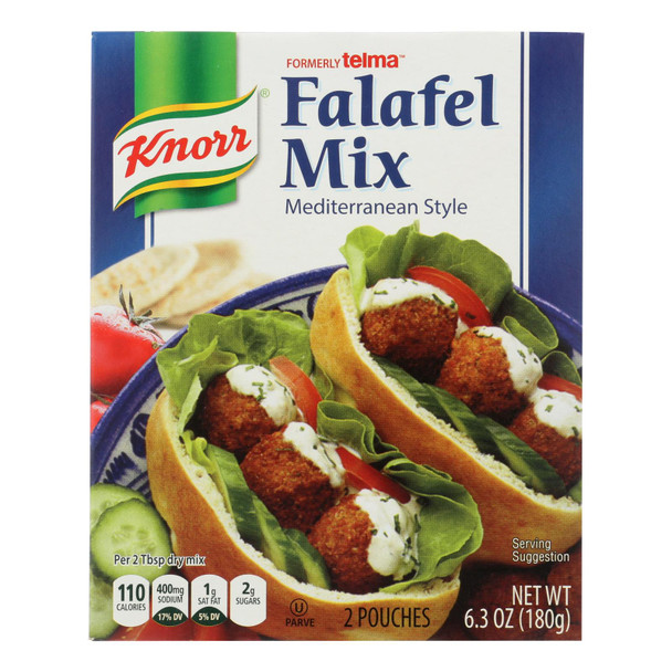 Knorr Mediterranean Style Falafel Mix  - Case of 12 - 6.3 OZ