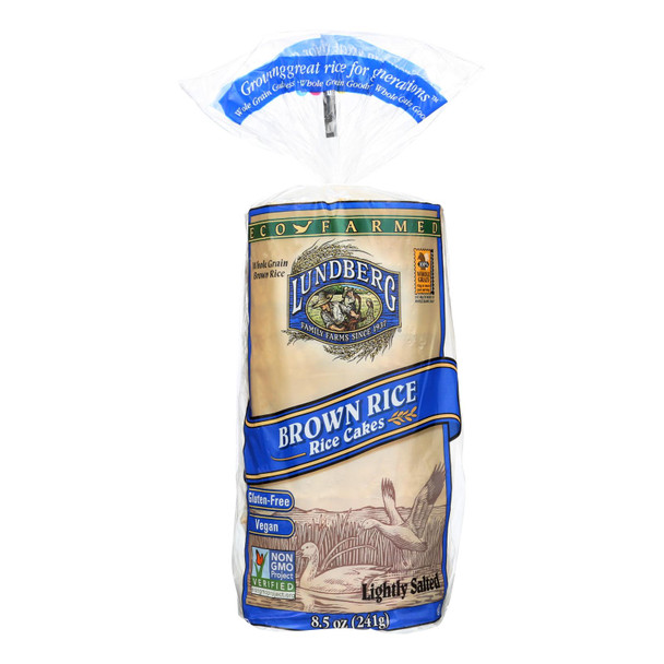 Lundberg Family Farms - Rice Cake Brown Salt - Case of 6-8.5 OZ