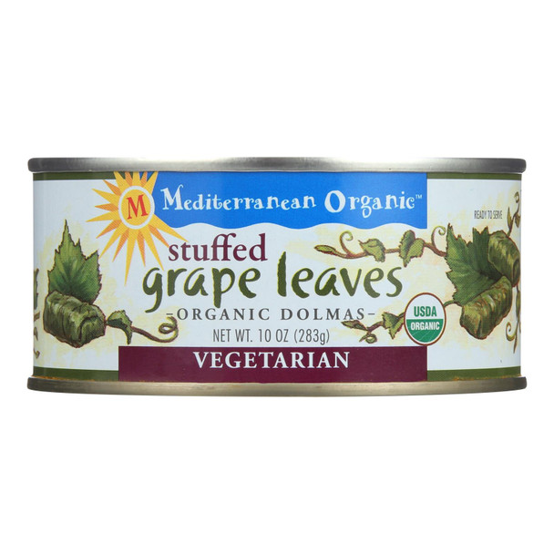 Mediterranean Organic Organic Stuffed Grape Leaves (Dolmas) - Case of 12 - 10 OZ