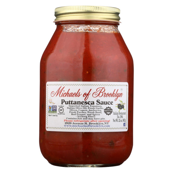 Michael's Of Brooklyn Puttanesca Sauce  - Case of 6 - 32 OZ