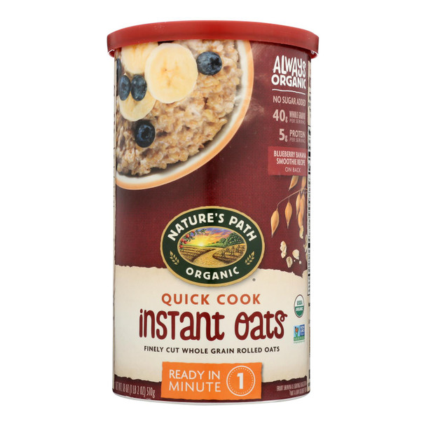 Nature's Path Quick Oats Hot Cereal  - Case of 6 - 18 OZ