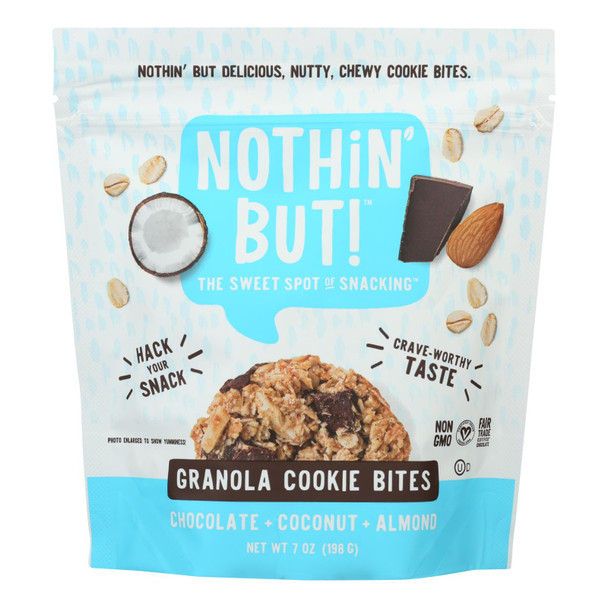 Nothin' But! Chocolate Coconut Almond Granola Cookie Bites  - Case of 6 - 7 OZ