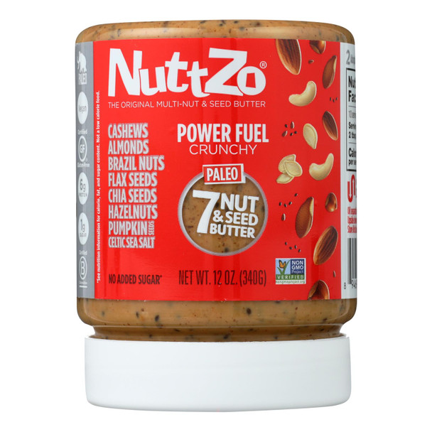 Nuttzo Crunchy Power Fuel  - Case of 6 - 12 OZ