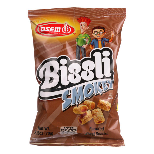 Osem Bissli Smokey Flavored Wheat Snacks  - Case of 24 - 2.5 OZ