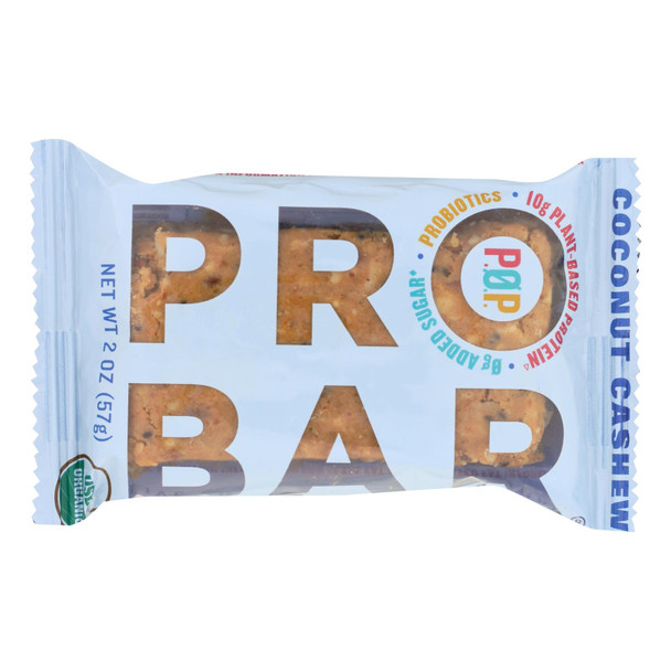 Pro Bar Coconut Cashew P.O.P. Nutritional Bar  - Case of 8 - 2.00 OZ
