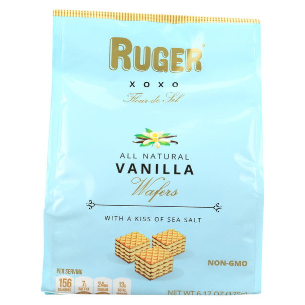 Ruger Xoxo All Natural Vanilla Wafers  - Case of 6 - 6.17 OZ