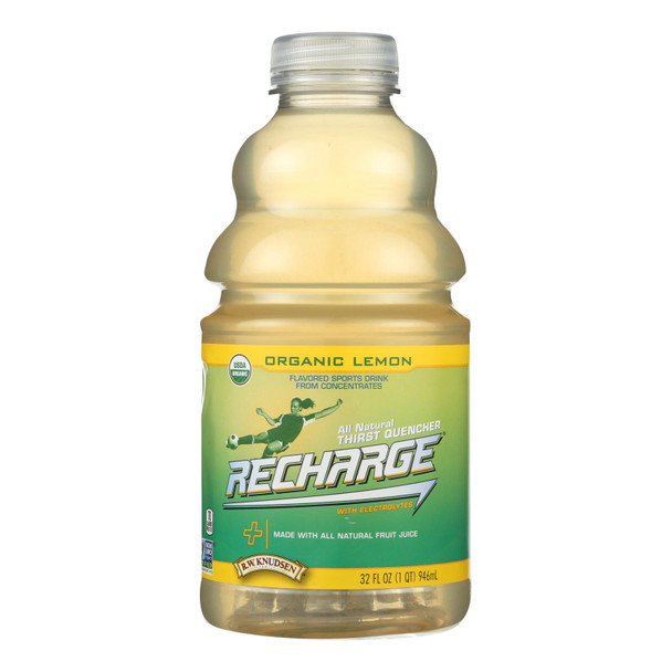 Rw Knudsen Pet Recharge Organic Lemon Juice  - Case of 6 - 32 FZ