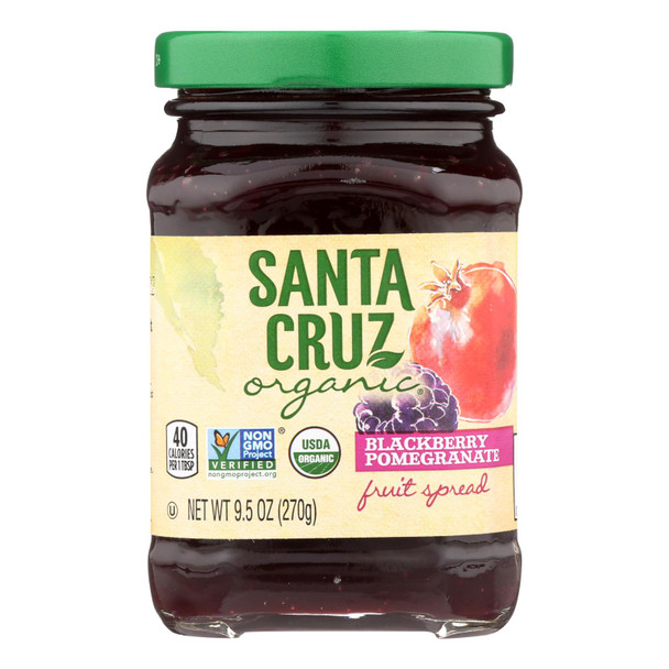 Santa Cruz Organic Blackberry Pomegranate Fruit Spread  - 1 Each - 9.5 OZ