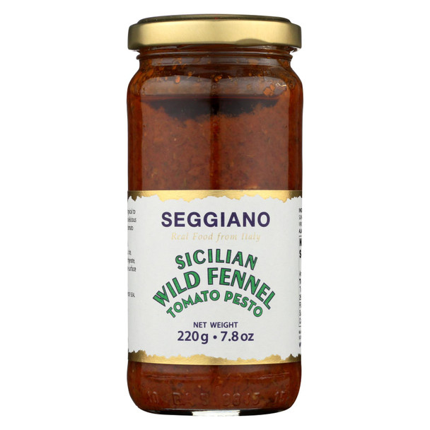 Seggiano Sicilian Wild Fennel Tomato Pesto  - Case of 6 - 7.8 OZ