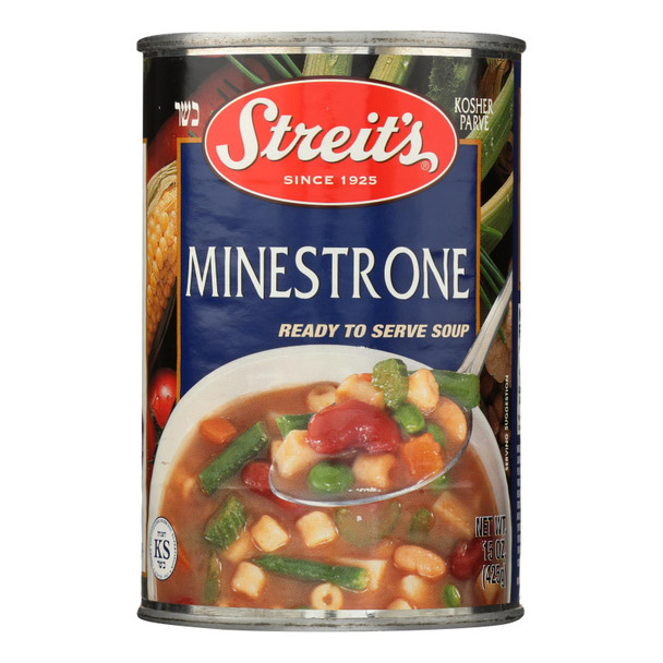 Streit's Minestrone Soup  - Case of 12 - 15 OZ