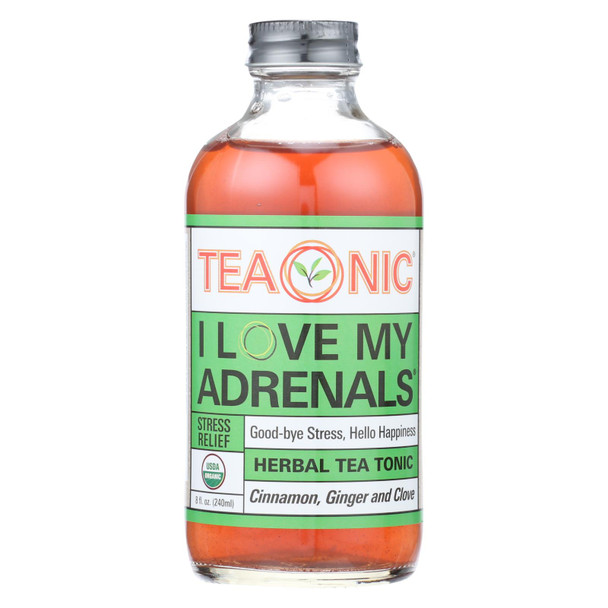 Teaonic, I Love My Adrenals Herbal Tea Supplement  - Case of 6 - 8 FZ