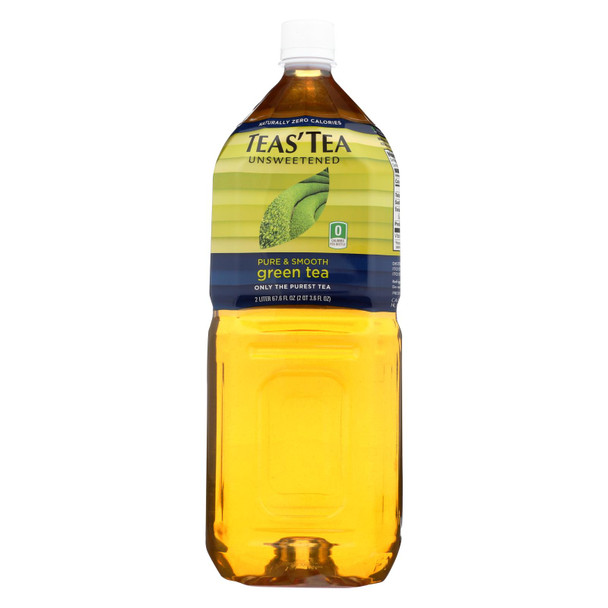 Teas' Tea Unsweetened Pure Green Tea  - Case of 6 - 67.6 FZ