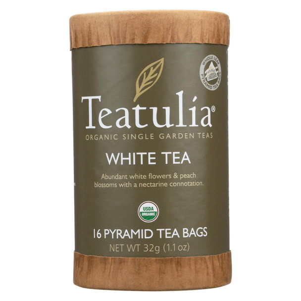 Teatulia White Tea  - Case of 6 - 16 BAG