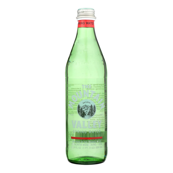 The Mountain Valley Natural Spring Water  - Case of 12 - 16.9 FZ