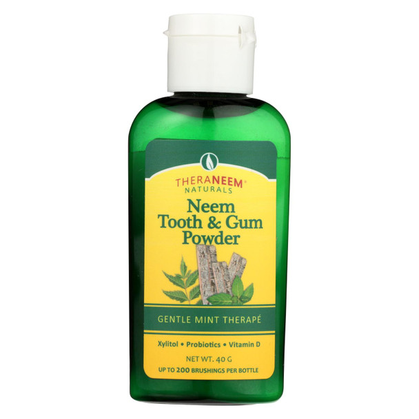 Theraneem Naturals Gentle Mint Therape Neem Tooth & Gum Powder  - 1 Each - 40 GRM