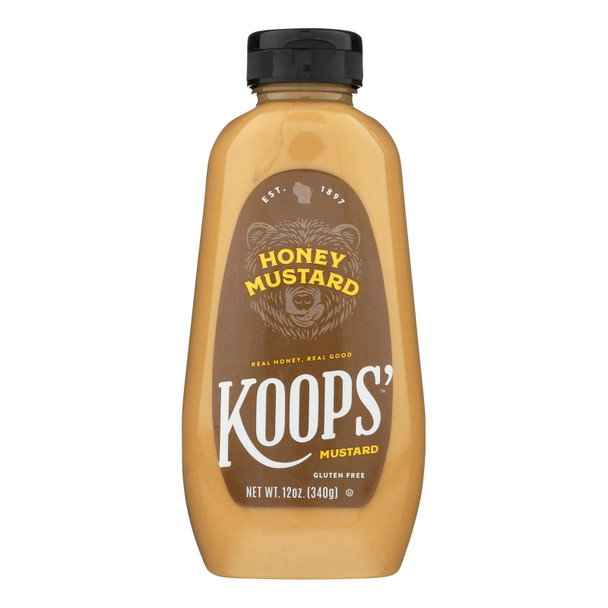 Koops' Mustard, Honey Mustard - Case of 12 - 12 OZ