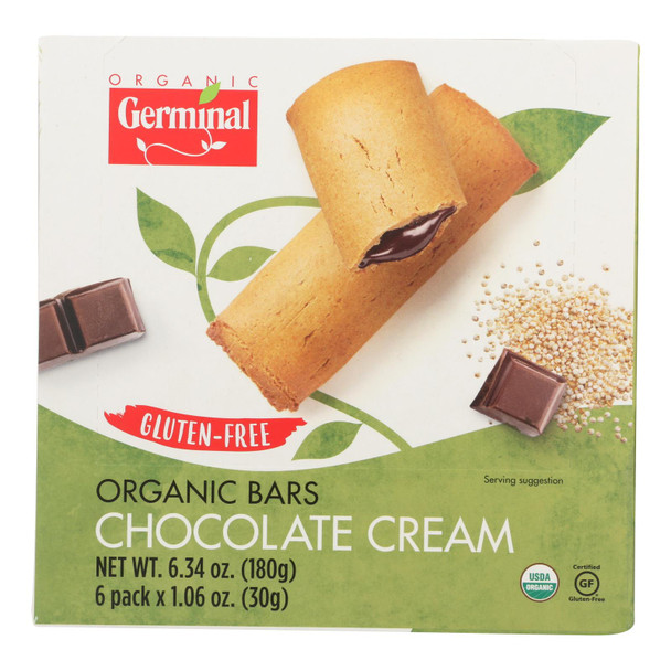 Germinal Organic - Bar Chocolate Cream - Case of 10 - 6.34 OZ