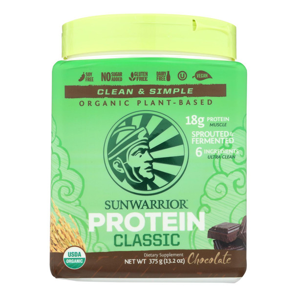 Sunwarrior - Protein Organic Classic Chocolte - 375 GRM