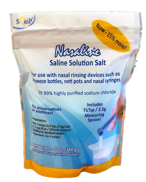 Nasaline - Saline Solution Salt - 1 Each - 12 OZ