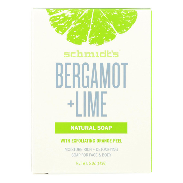 Schmidts - Bar Soap Bergamont & Lime - 1 Each -5 OZ