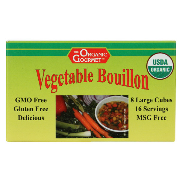 Organic Gourmet Vegetable Bouillon - Case of 12 - 3.1 OZ