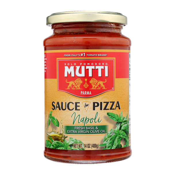 Mutti - Sauce Pizza Basil Evoo - Case of 6 - 14 OZ