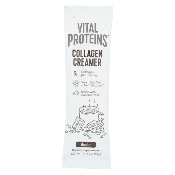 Vital Proteins - Collagen Creamr Mocha Stx - Case of 14 - .46 OZ