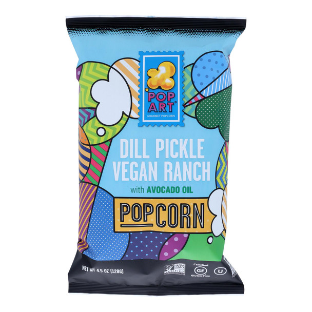 Pop Art - Popcorn Dill Pickle Ranch - Case of 9 - 4.75 OZ
