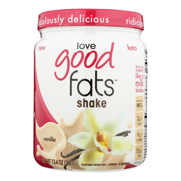 Love Good Fats - Shake Vanilla - Each of 1-13.4 OZ