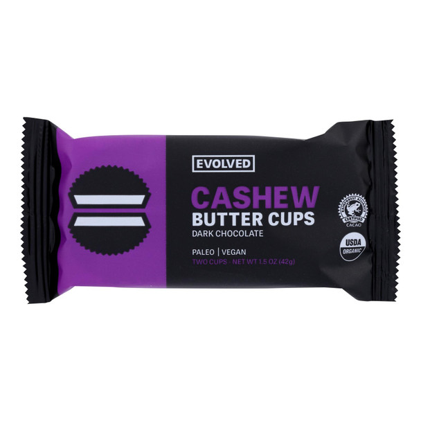 Evolved - Cshw Butter Cup Dark Chocolate - Case of 9 - 1.5 OZ