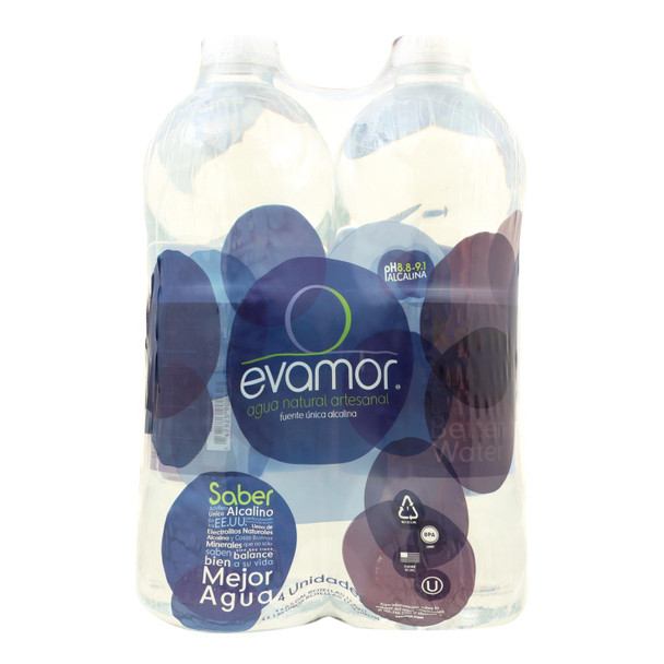 Evamor - Spring Water Artesian - Case of 4 - 64 FZ